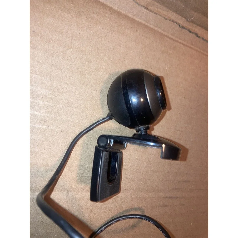 HP Webcam HD-2200 Black & Silver Hp USB 2.0 Tested Working ~Actual Photos Shown~